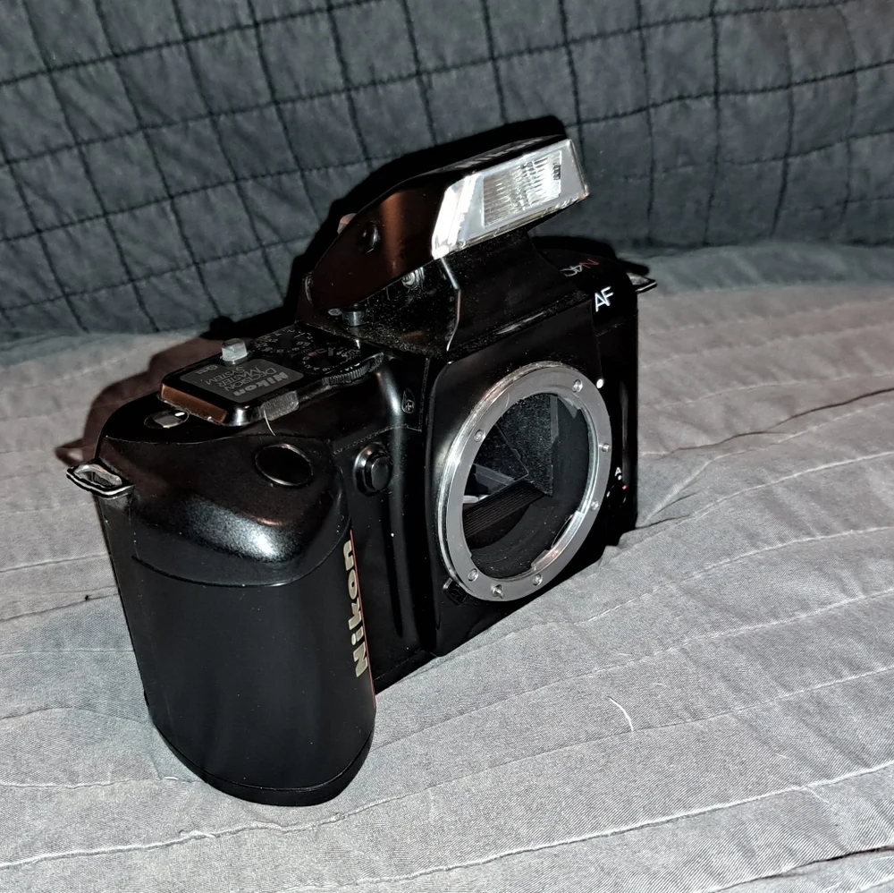 Nikon N4004AF Film Camera and Camera Bag